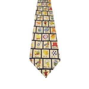 Museum Artifacts Queso do Pato Mens Tie Silk Necktie‎ Multicolor Business Office